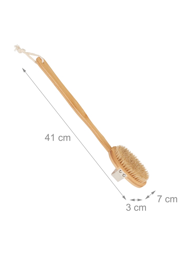 relaxdays 6-tlg. Badebürsten Set in Natur günstig kaufen onesize