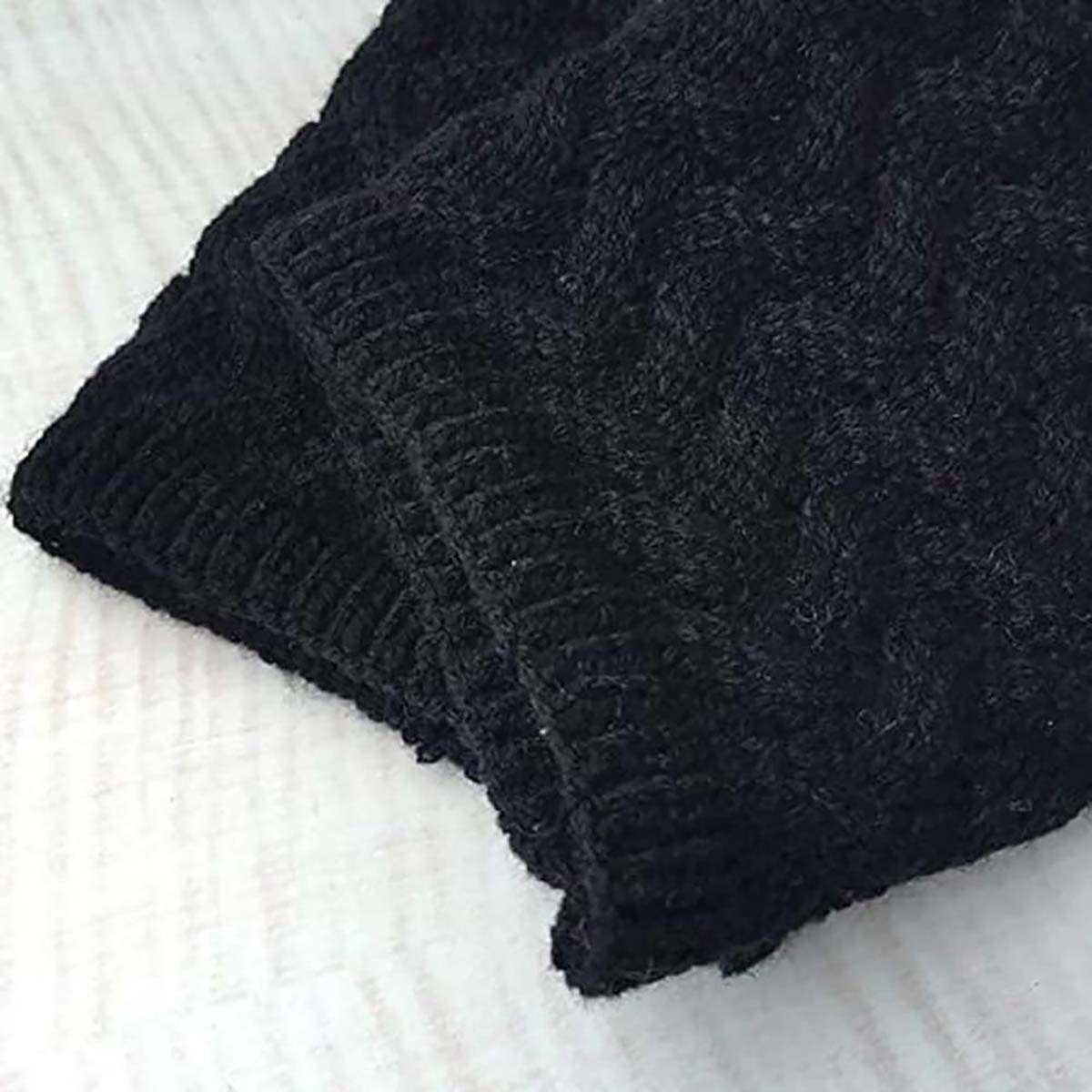 DRSEON Beinstulpen 4 Paar Stulpen Damen Beinwärmer Winter Strick Häkelarbeit (4-St)