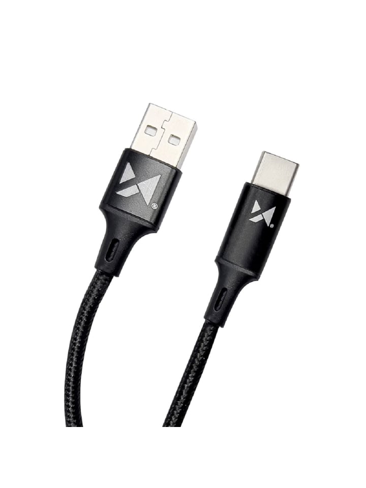 Wozinsky Ladekabel Schnellladekabel USB - USB Typ C 2,4A 1m in Schwarz günstig kaufen onesize