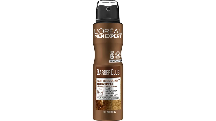 L'oréal Men Barber Club Deo Aerosol Spray 150 ml