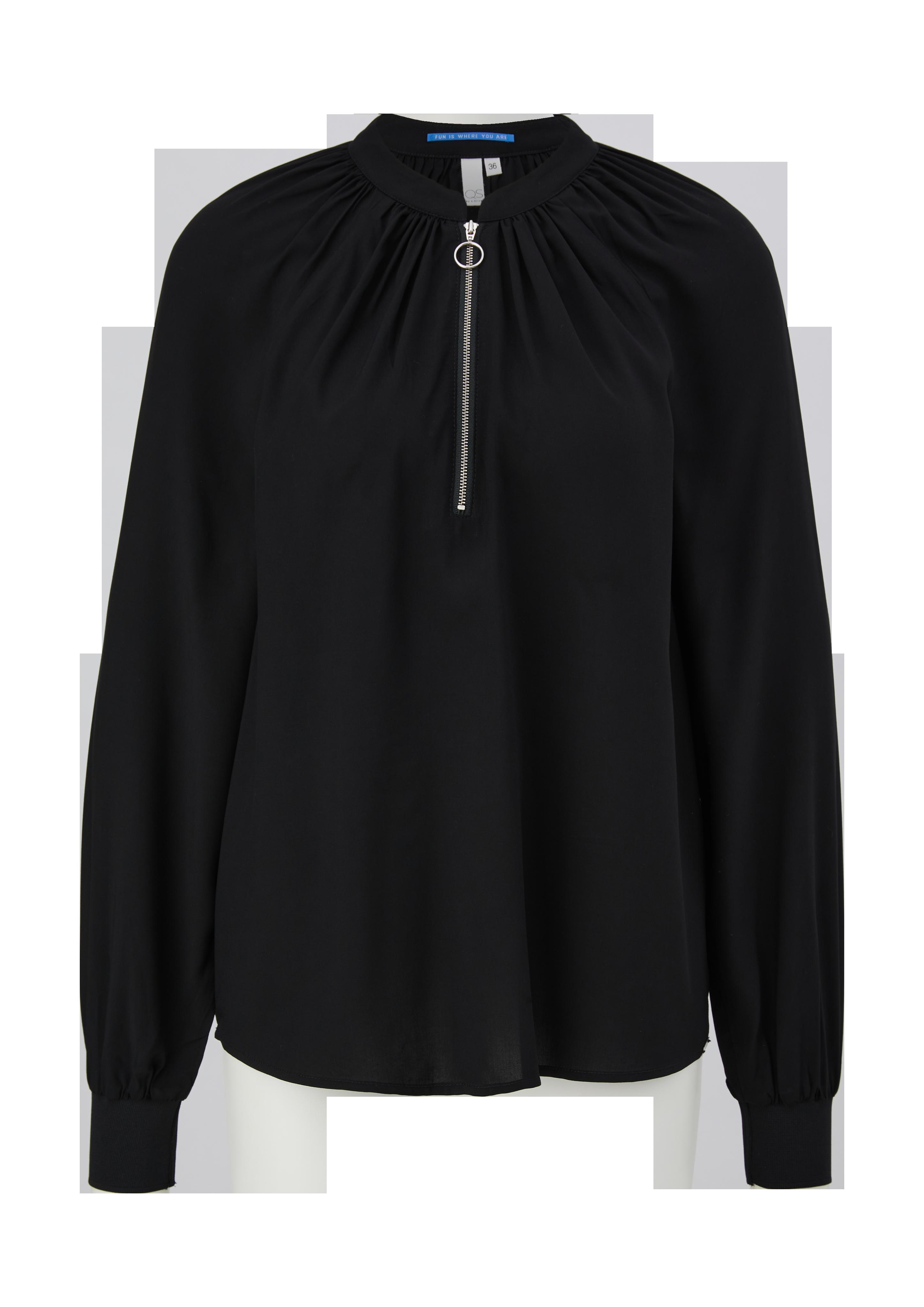 Viskosebluse mit Stehkragen  2126745-9999