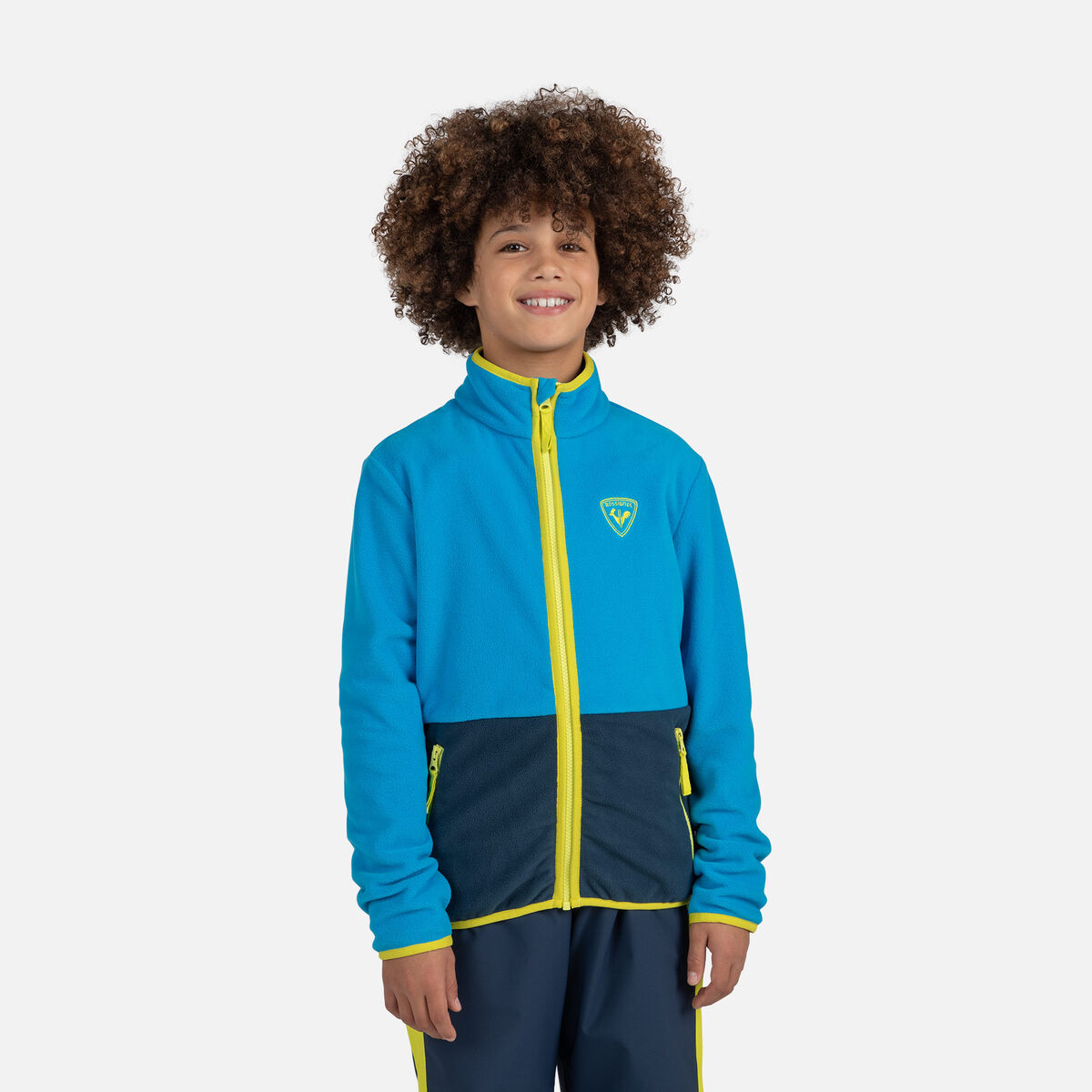 Junior-Fleecejacke mit durchgehendem Reißverschluss Strawpile