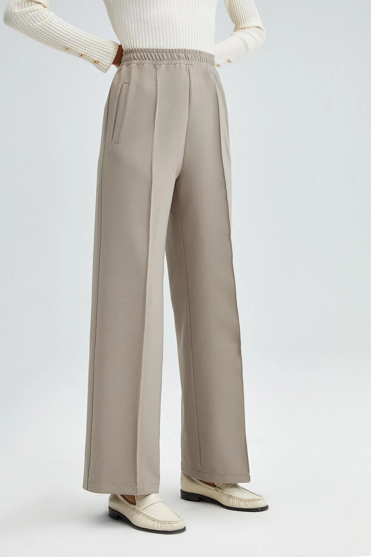 Touché Privé  Gerippte CREPE-HOSE