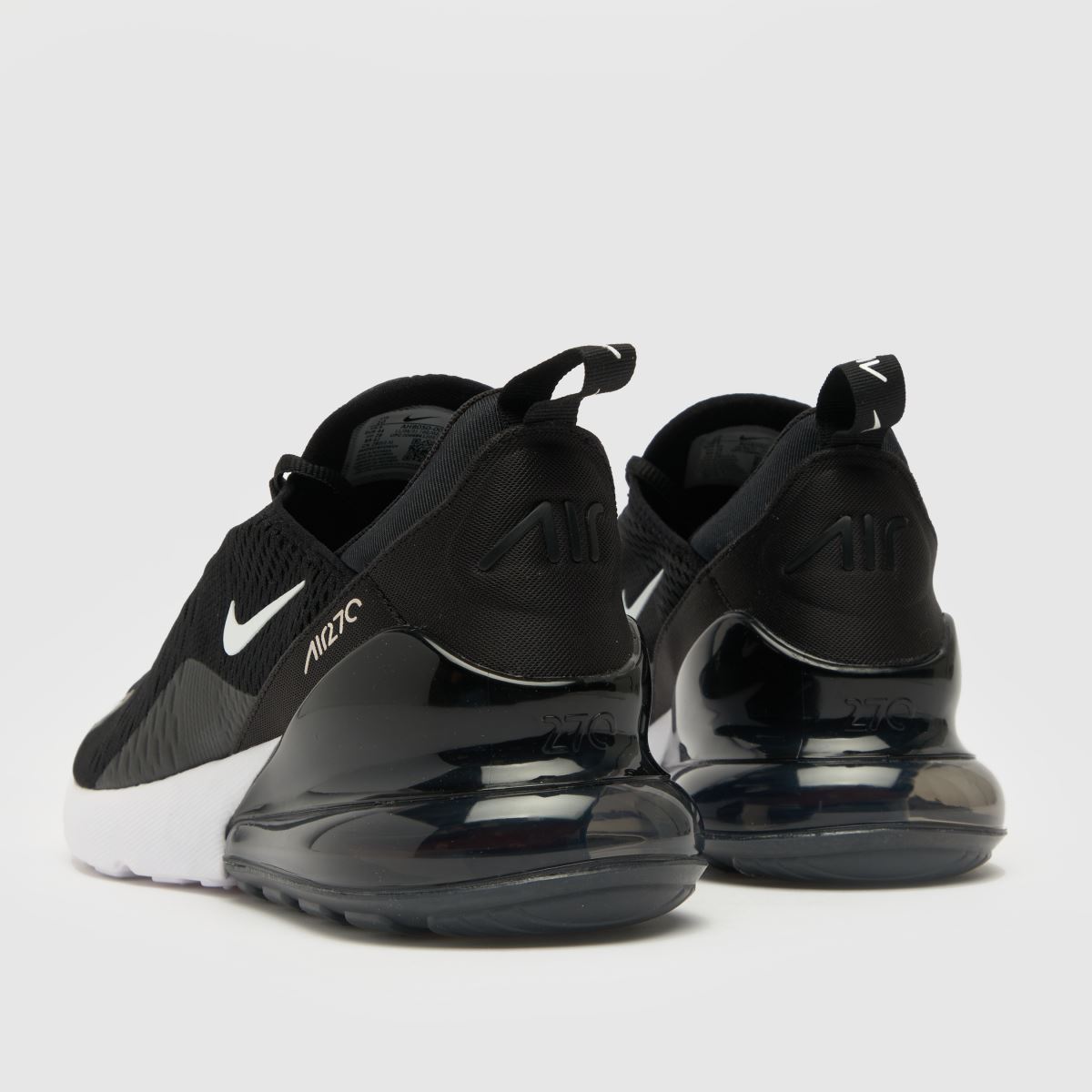 Nike Air Max 270 träningsskor i svart och vitt