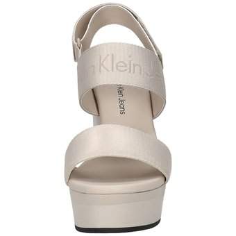 Calvin Klein Wedge Sandal Webbing in weiß