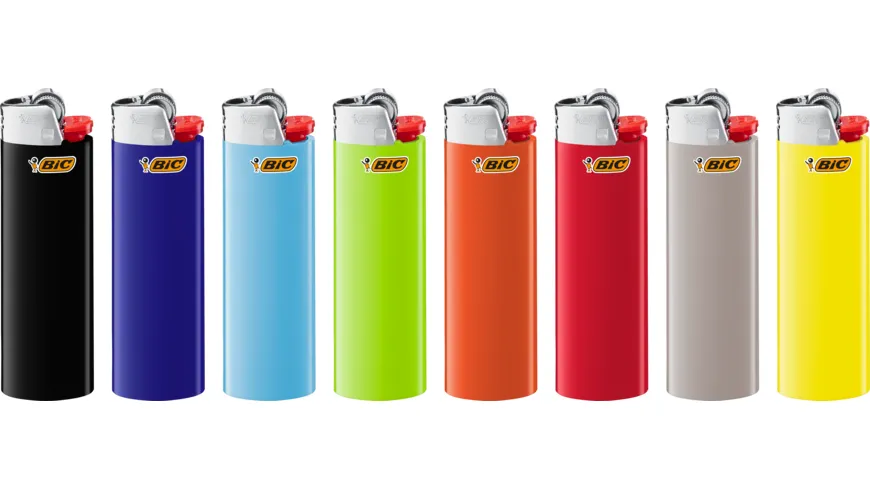 BIC Maxi Reibradfeuerzeuge - Verschiedene Farben 3er Pack