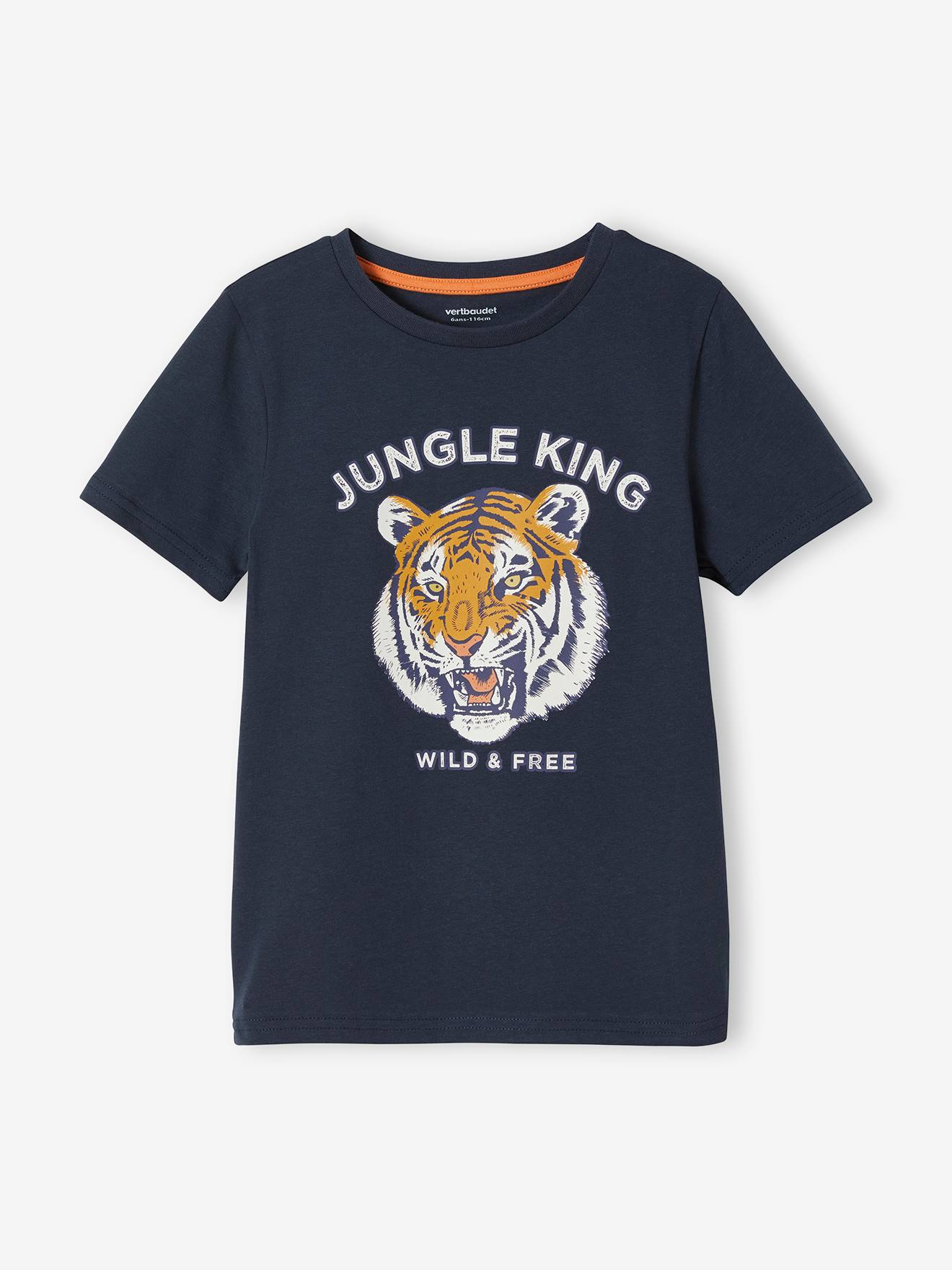 Vertbaudet Jungen T-Shirt mit Print Oeko-Tex - blau