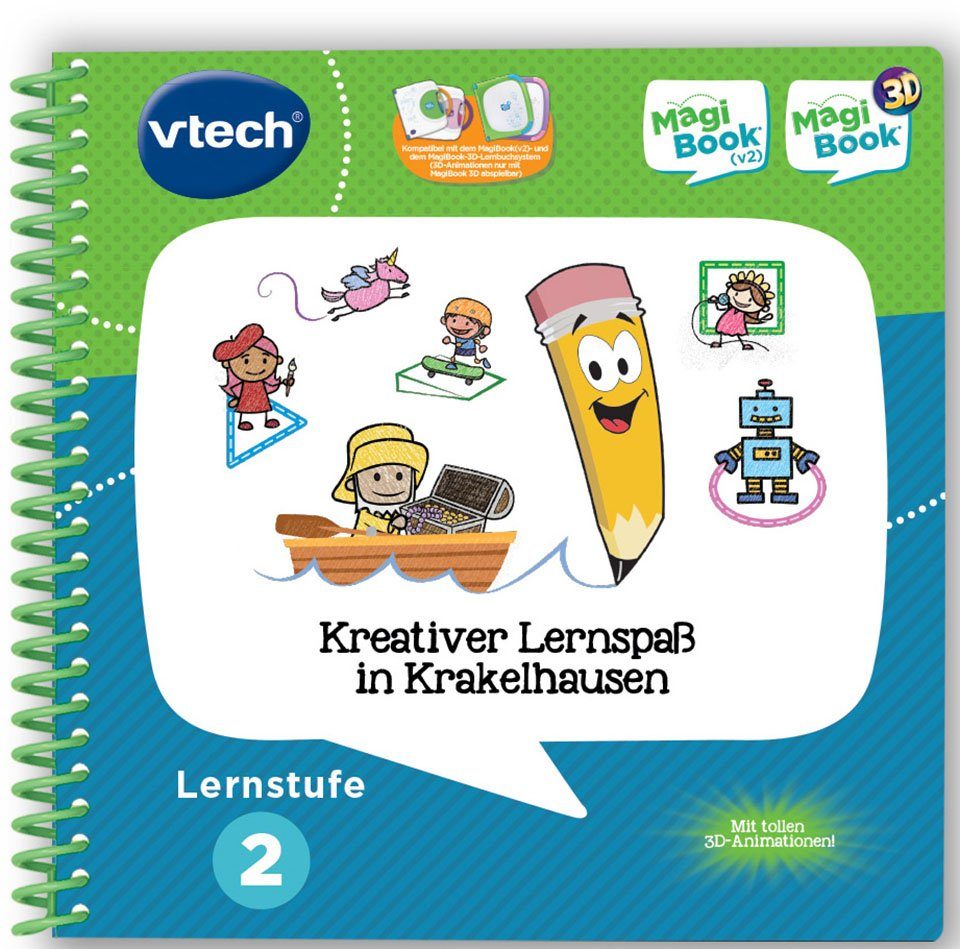 Vtech® Buch MagiBook Lernstufe 2 - Kreativer Lernspaß in Krakelhausen