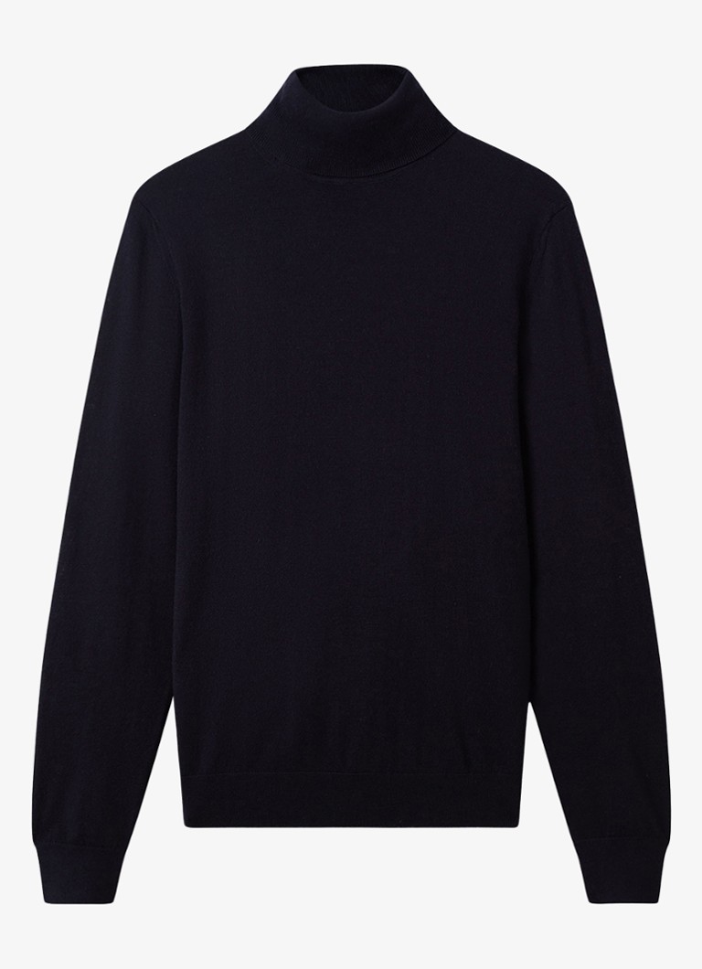 Reiss Caine fine-knit turtleneck sweater made of merino wool