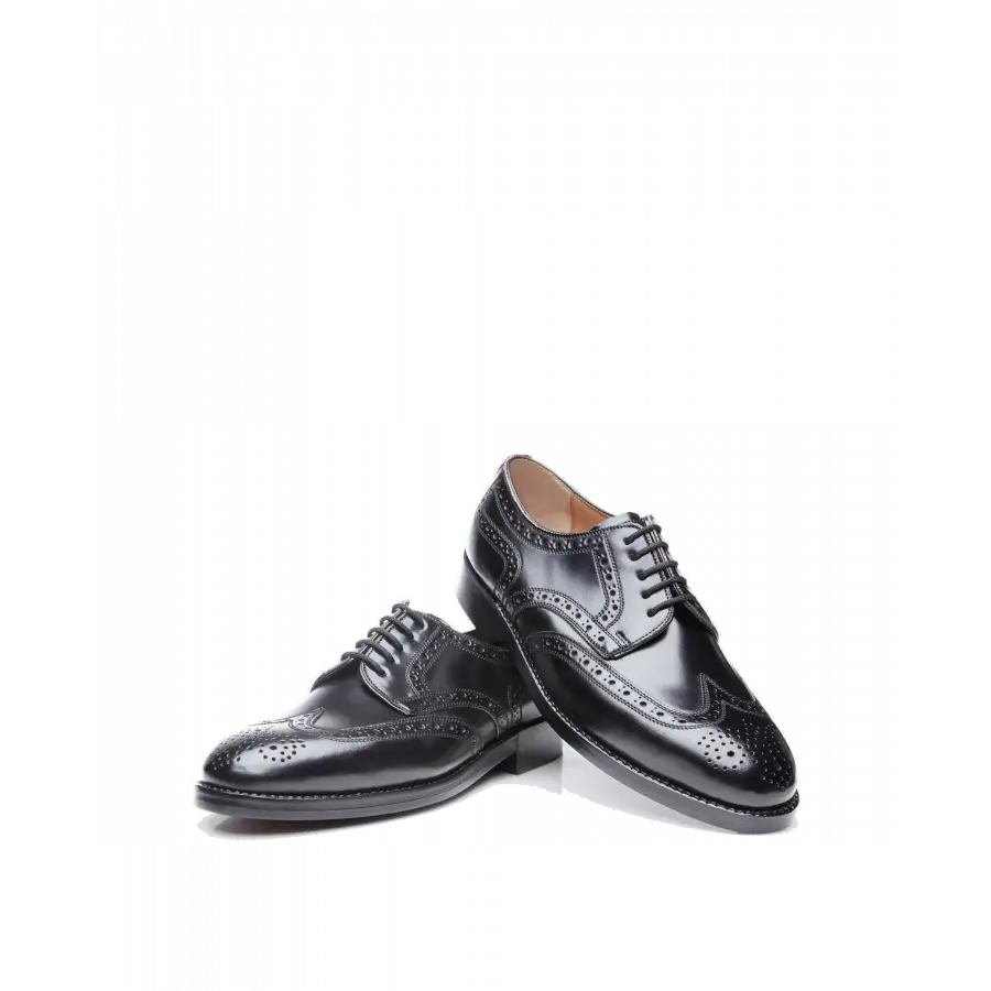 Heinrich Dinkelacker - Businessschuhe Budapester LONDON FULL-BROGUE C Cordovan - schwarz