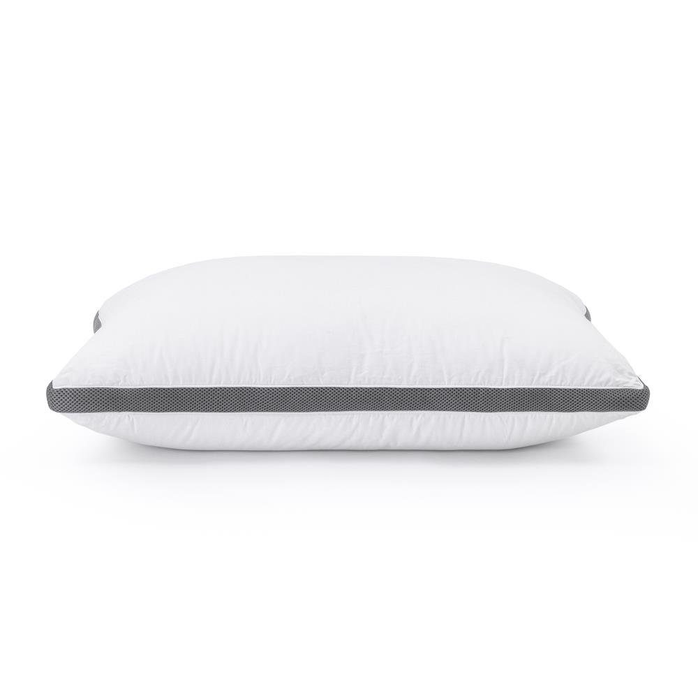 3-Kammer-Kopfkissen 3-Kammer-3D-Memory-Schaum-Kissen, Sitheim-Europe, Füllung: 50% Memory Foam Flakes, 50% Hohlfaser-Polyester, Seitenschläfer, Rückenschläfer, Bauchschläfer, Gut atmungsaktiv, Anti-Allergie