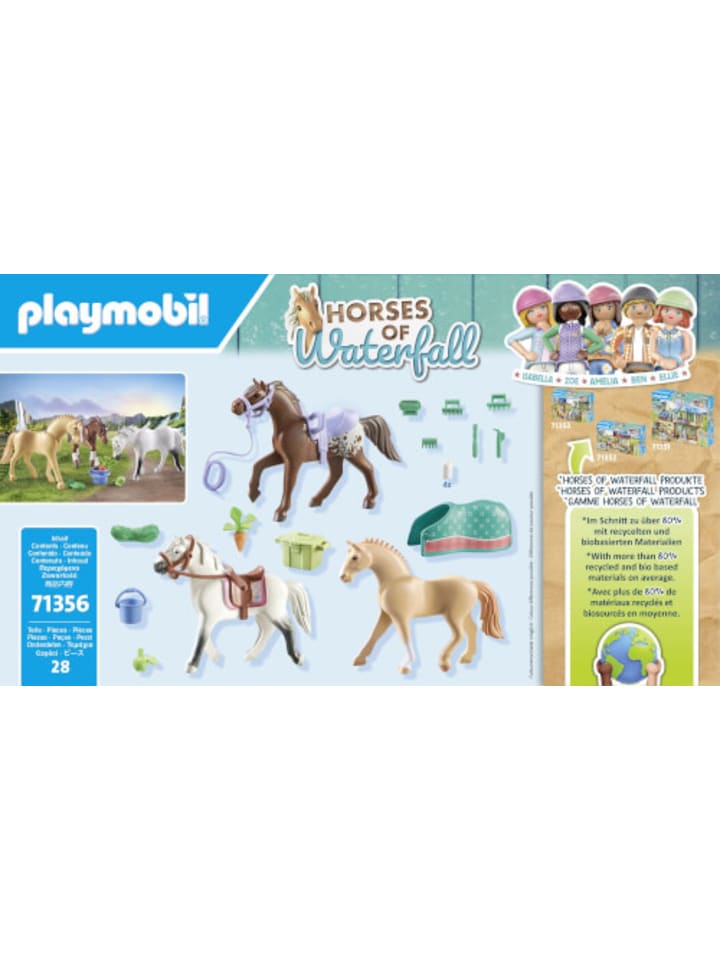 Playmobil Spielfigur Set Pferde von Waterfall - Morgan, Quarter Horse & Shagya, ab 3 J. günstig kaufen onesize