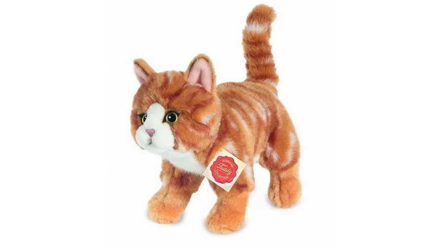 Teddy-Hermann - Katze stehend rot getiegert 20 cm
