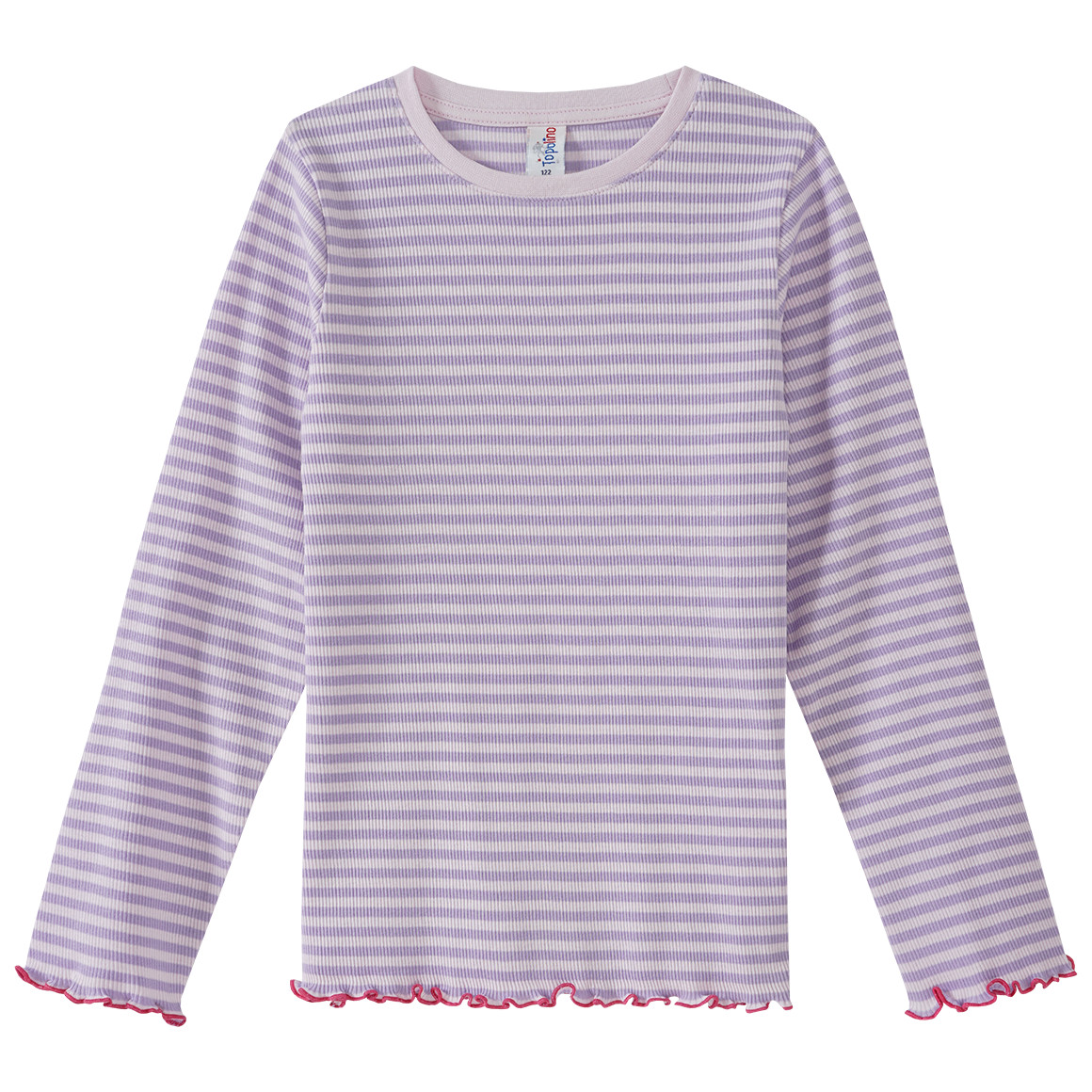 Mädchen Langarmshirt in Rippqualität