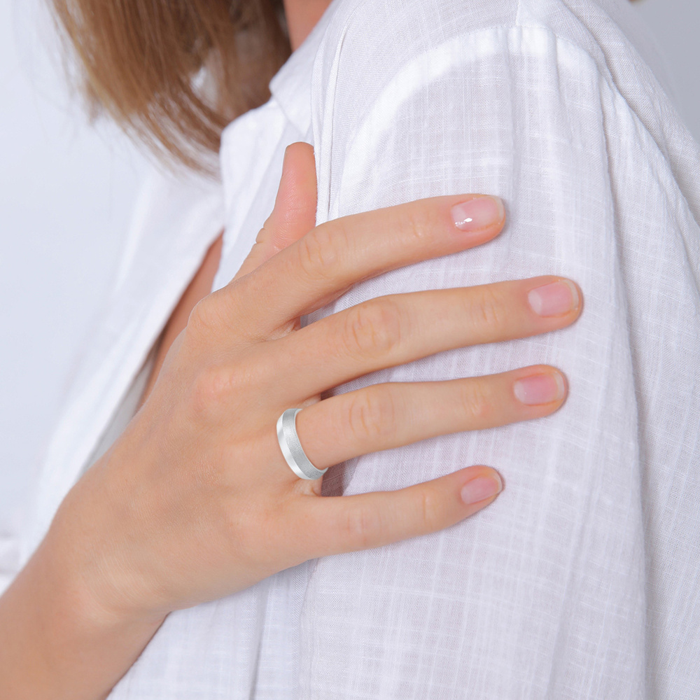 Elli PREMIUM Elli PREMIUM Bague Femmes Mariage Couple Elégant Simple en Argent Sterling 925 Bague