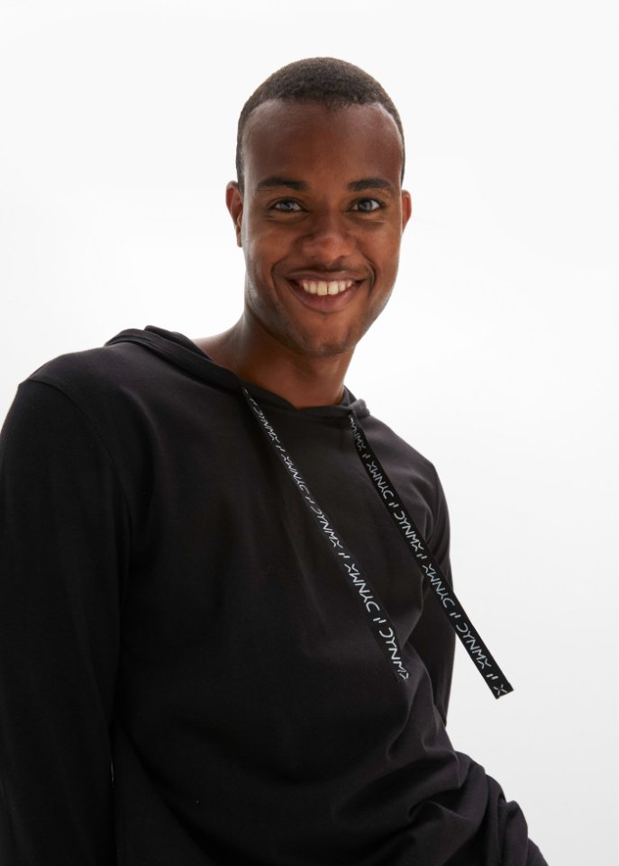 Langarmshirt mit Kapuze aus nachhaltiger Baumwolle