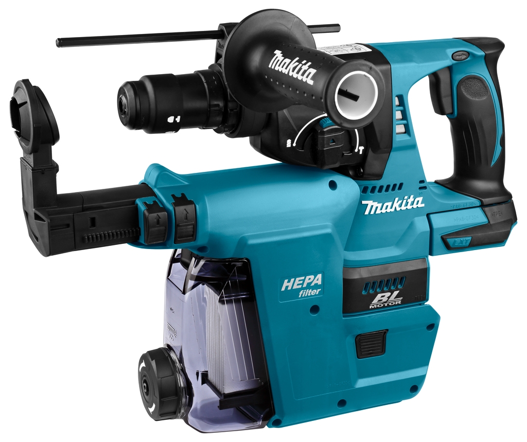 Martelo Combinado Makita DHR243ZJW 18 Volts com Extrator de Pó Integrado DX