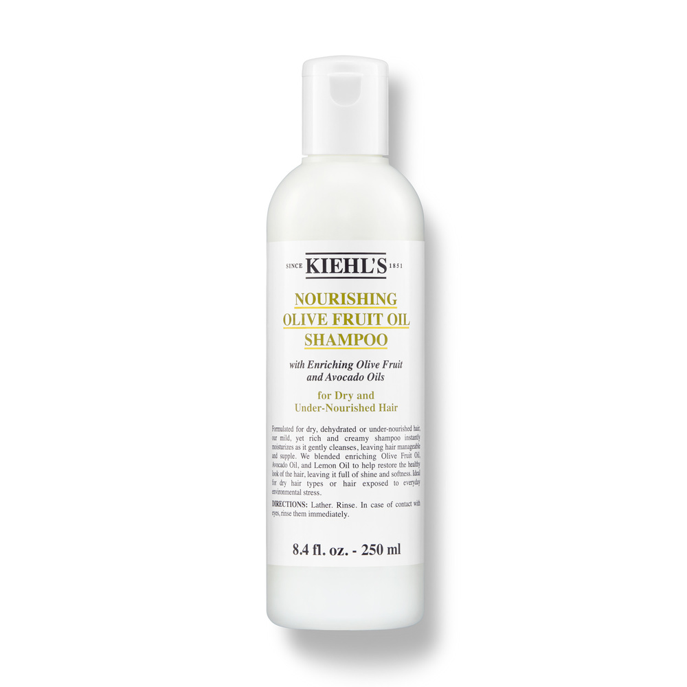 kiehl's Olive Fruit Oil Nourishing Shampoo Shampoing nourrissant à l'huile d'olivepour les cheveux secs et abîmés