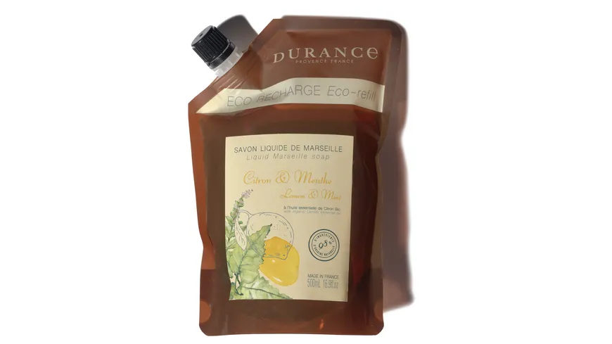 DURANCE Les Essentiels Flüssigseife Nachfüllung Zitrone & Minze 500 ml