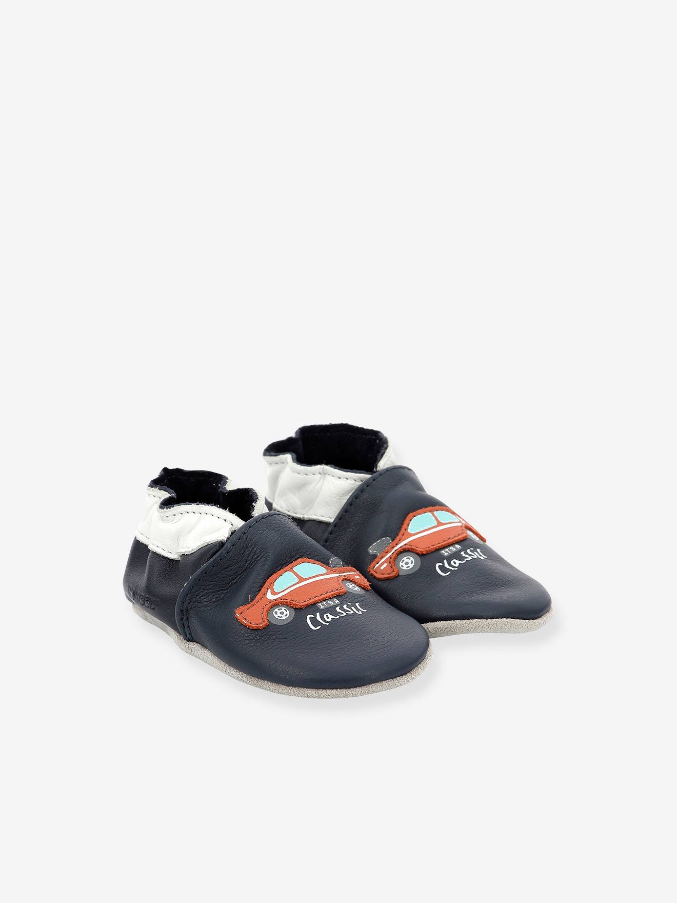 Robeez Baby Krabbelschuhe CLASSICAR ROBEEZ, pflanzlich gegerbt - marine