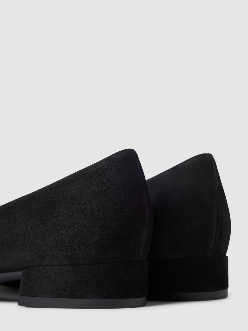 Ballerinas in unifarbenem Design Modell 'Evency' in schwarz