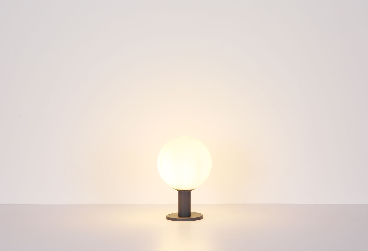 Globo Lighting - OSSY - Außenleuchte Aluminium Druckguss anthrazit, 1x E27 LED