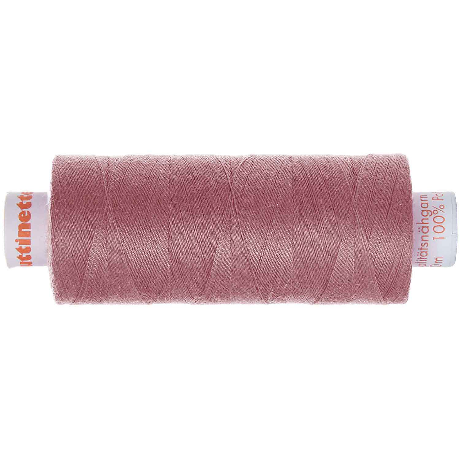 buttinette Universal-Nähgarn, Stärke: 100, 500m-Spule, mauve