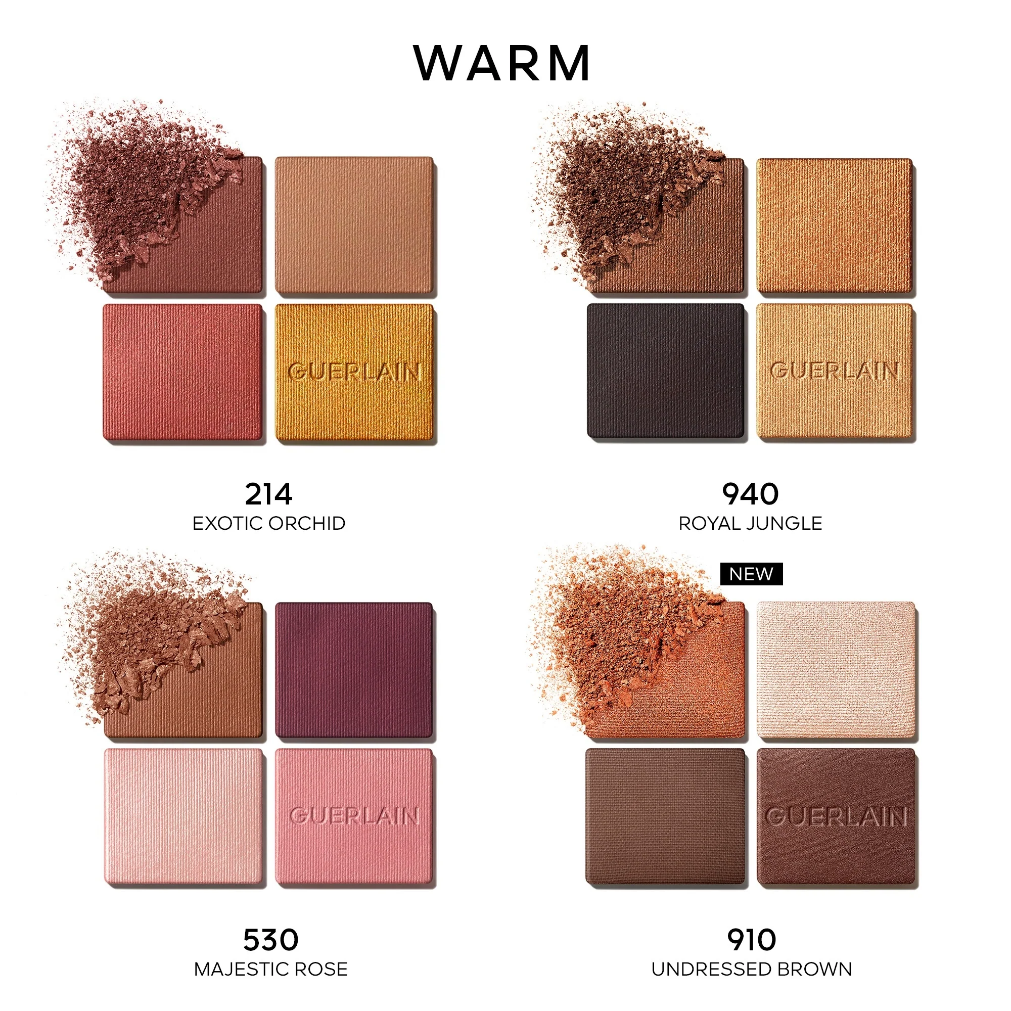 Ombres à paupières G - Palette de 4 couleurs - Fard à paupières compact
