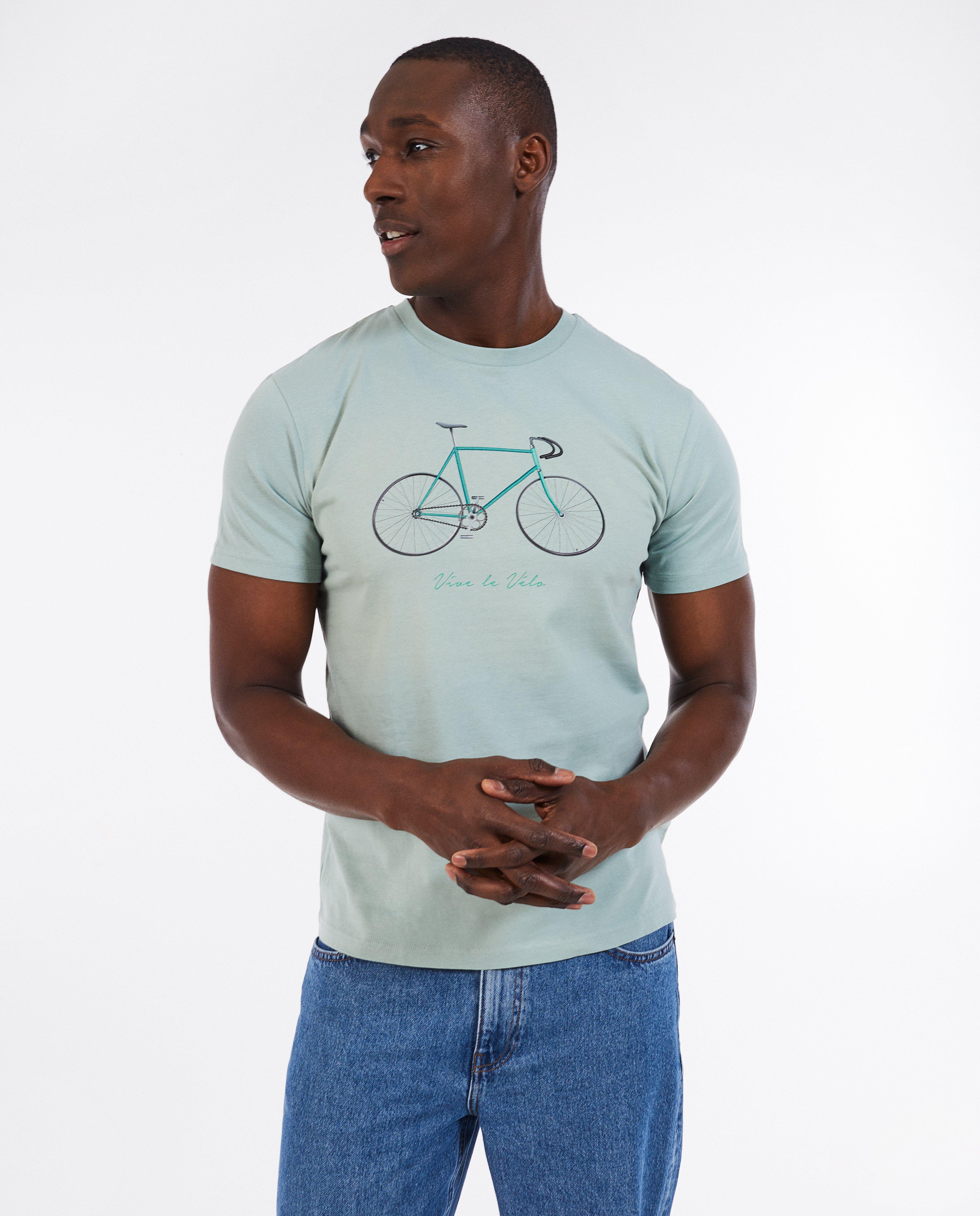 Long Live Cycling világoszöld póló, S-XXL khaki