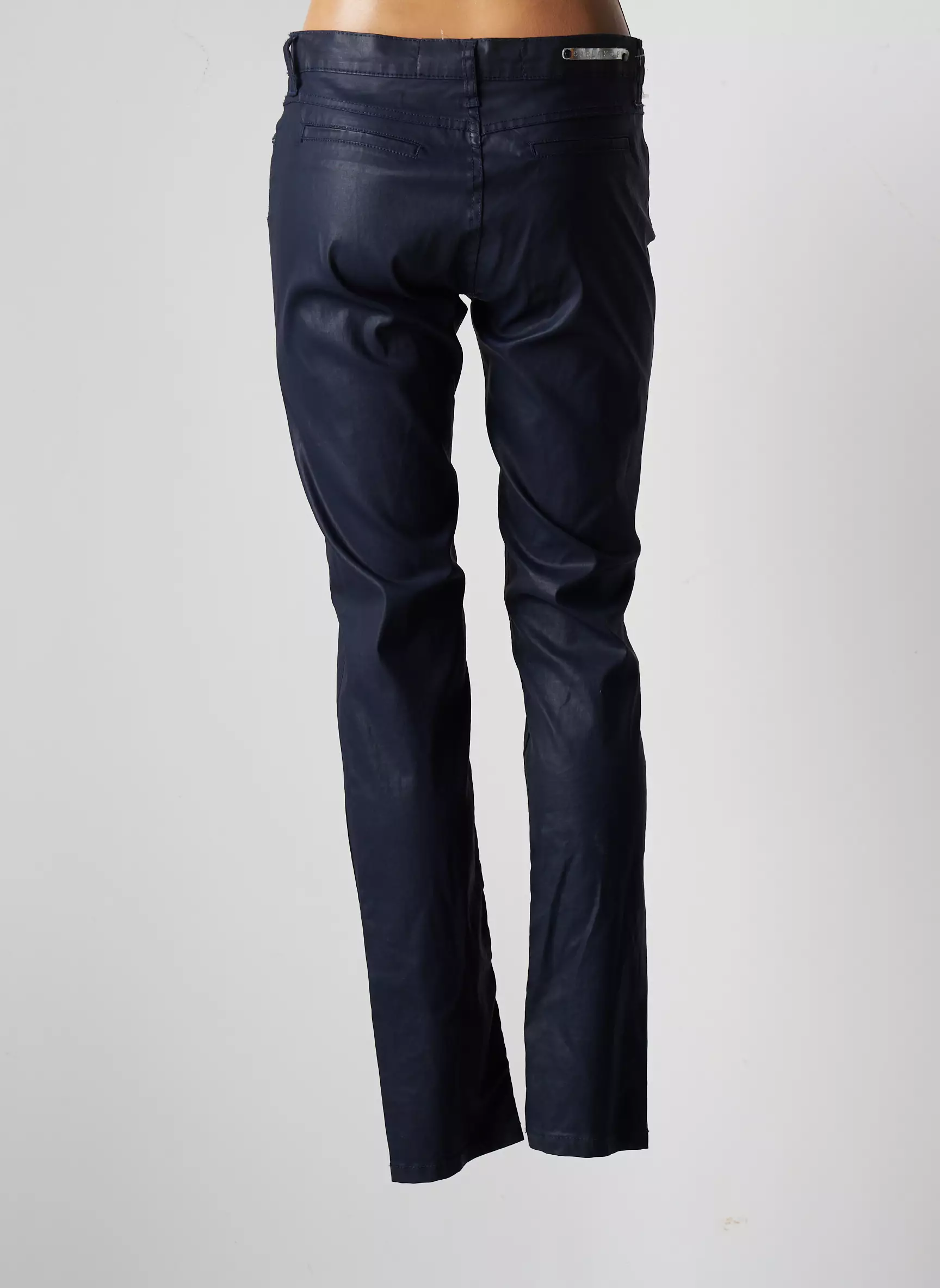Carla Kops Pantalons Slim Femme couleur bleu