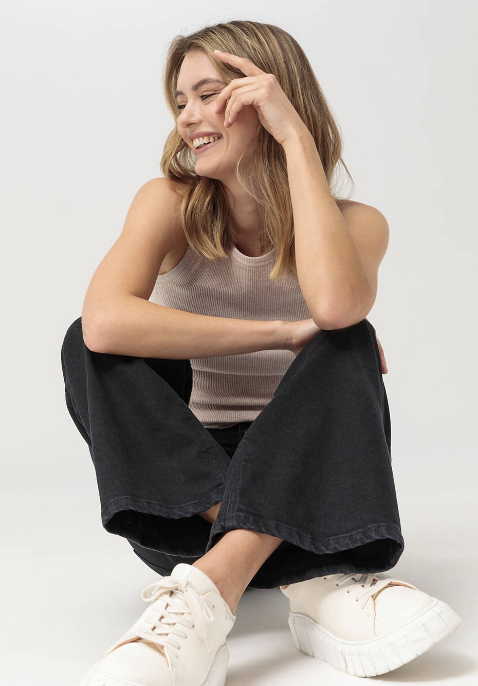 Coreva™ Jeans Culotte aus Bio-Denim