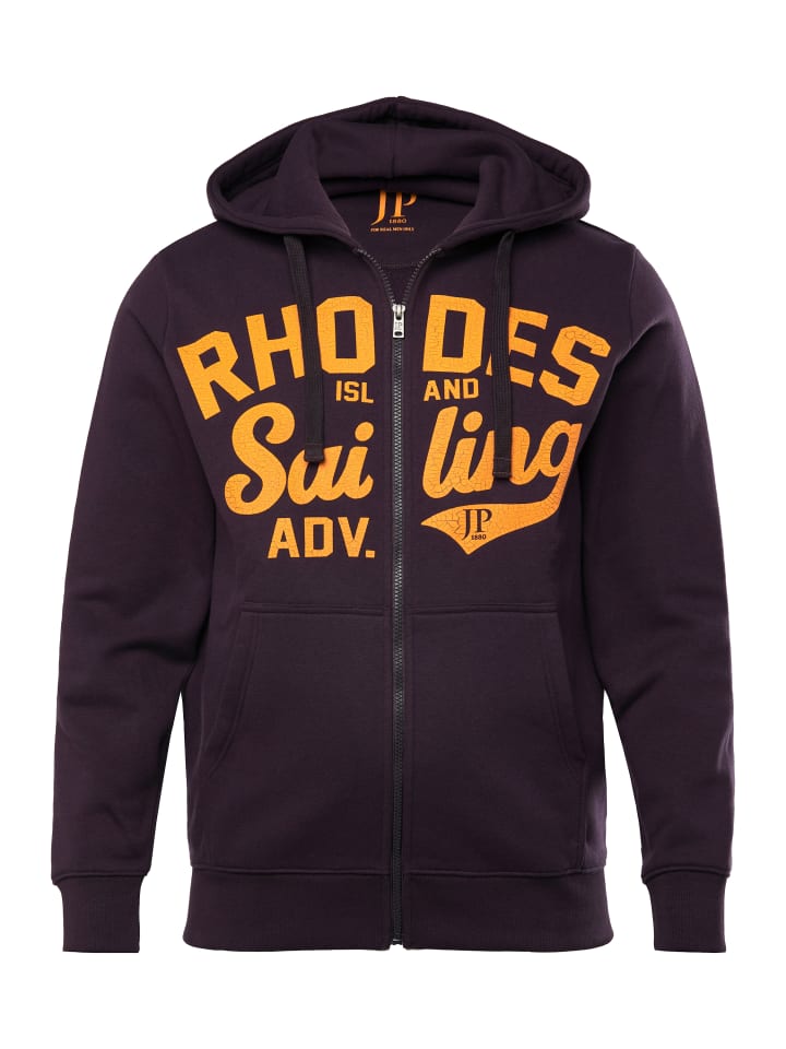 JP1880 Sweatjacke in dunkel violett günstig kaufen