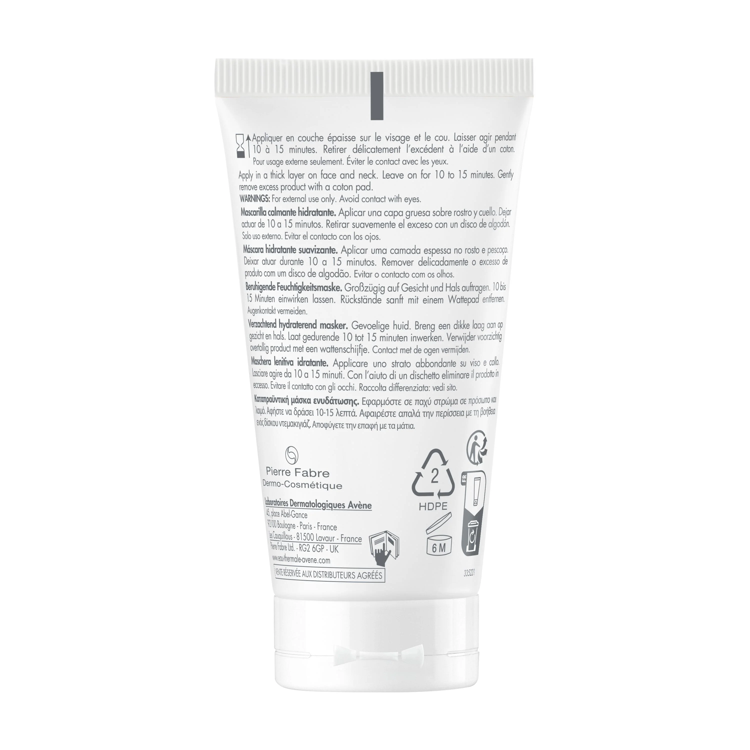 Mascarilla hidratante calmante Les Essentiels - Mascarilla facial calmante
