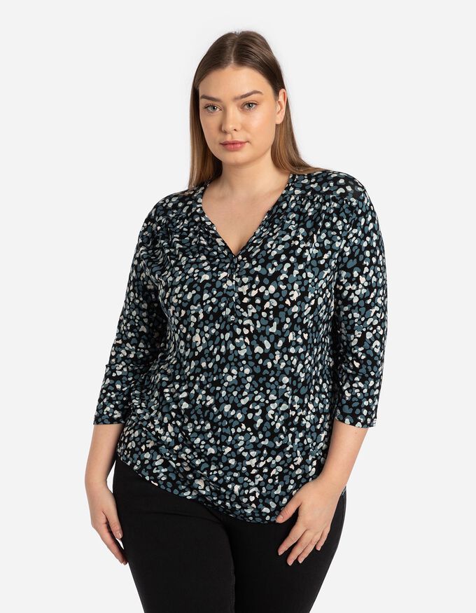 Langarmshirt - Viskose-Mix