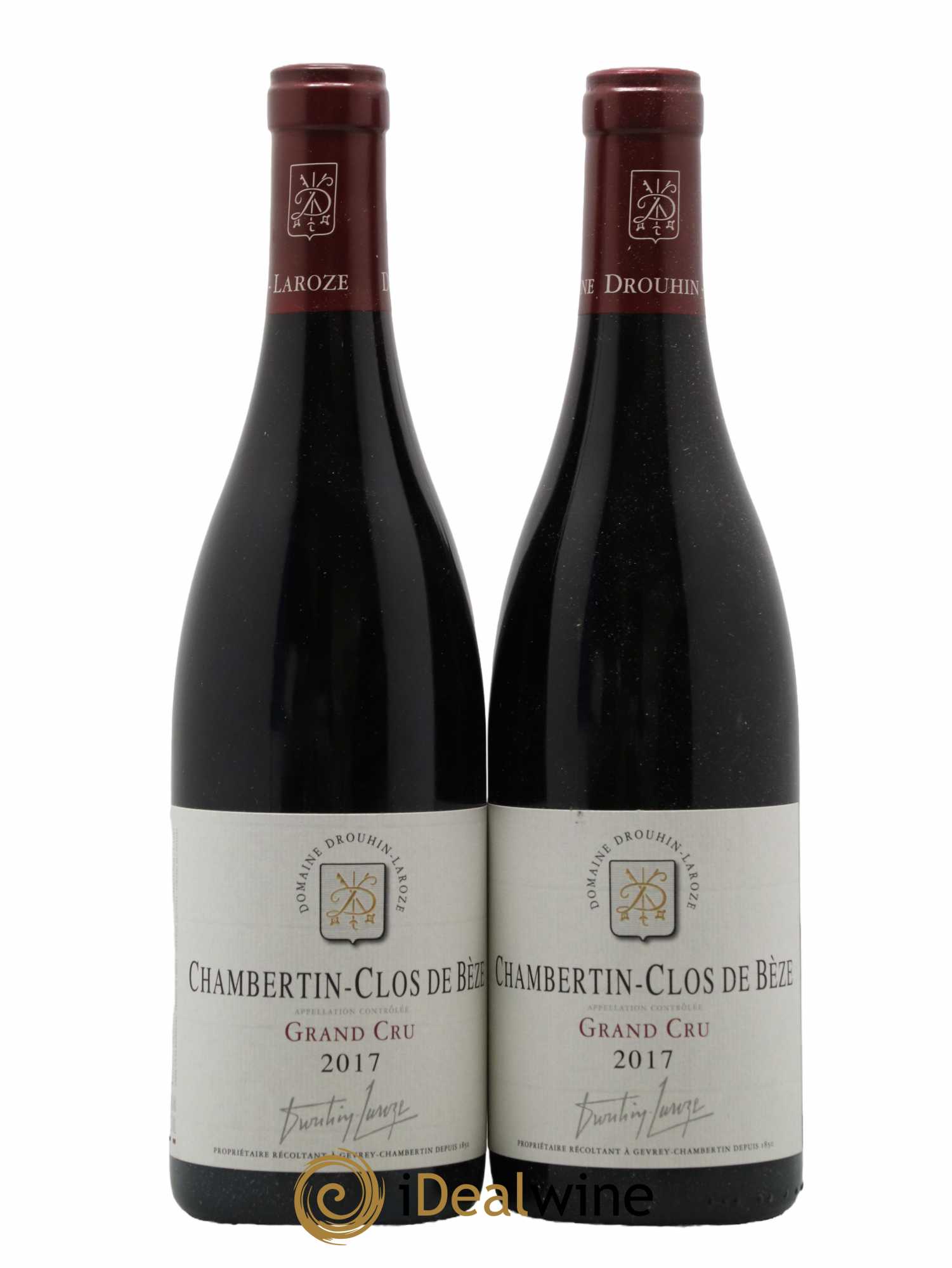 Chambertin Clos de Bèze Grand Cru Domaine Drouhin-Laroze  2017 - Lot de 2 Bouteilles
