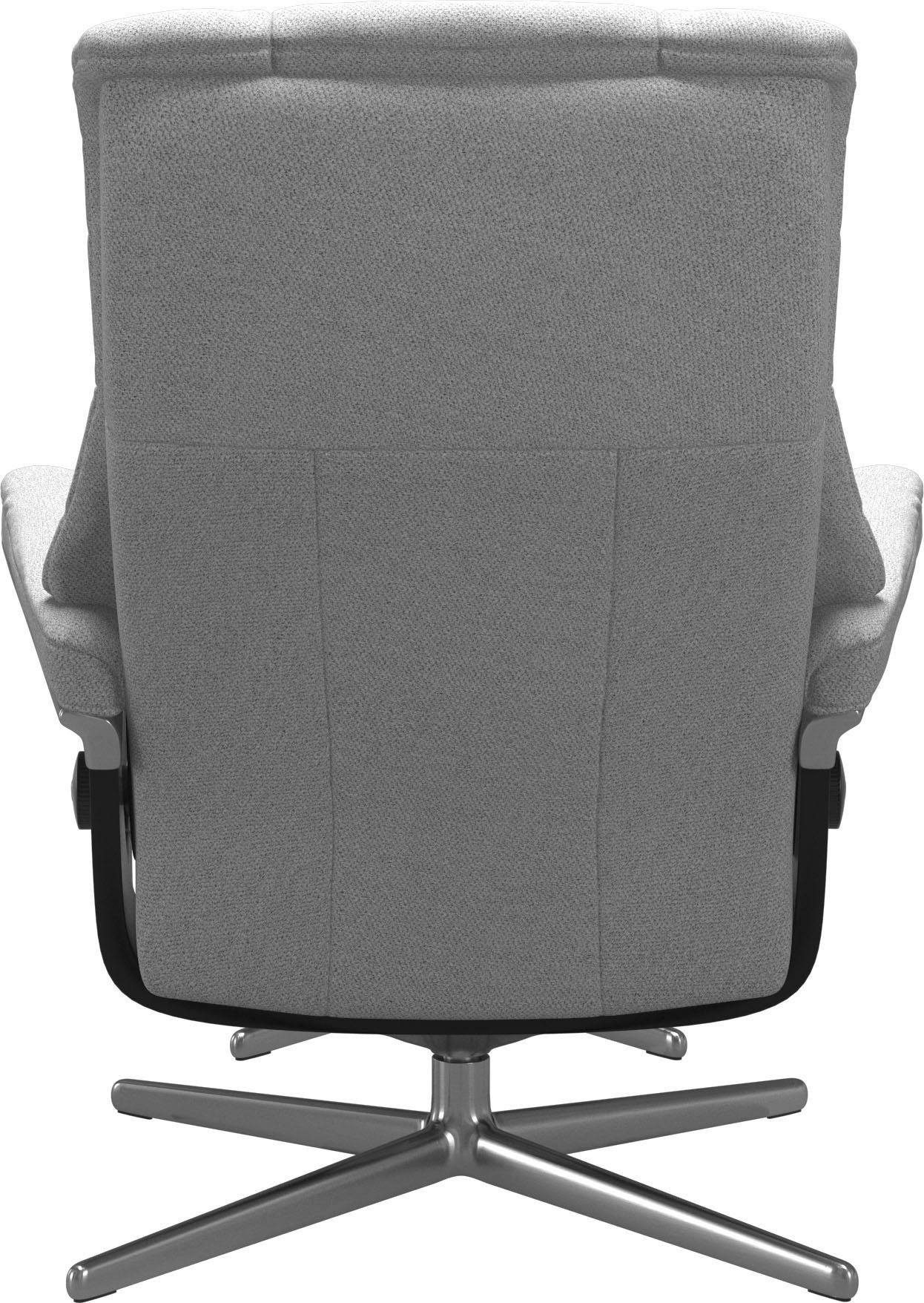 Stressless® Relaxsessel Mayfair (Set, Relaxsessel mit Hocker), mit Hocker, mit Cross Base, Größe S, M & L, Holzakzent Schwarz