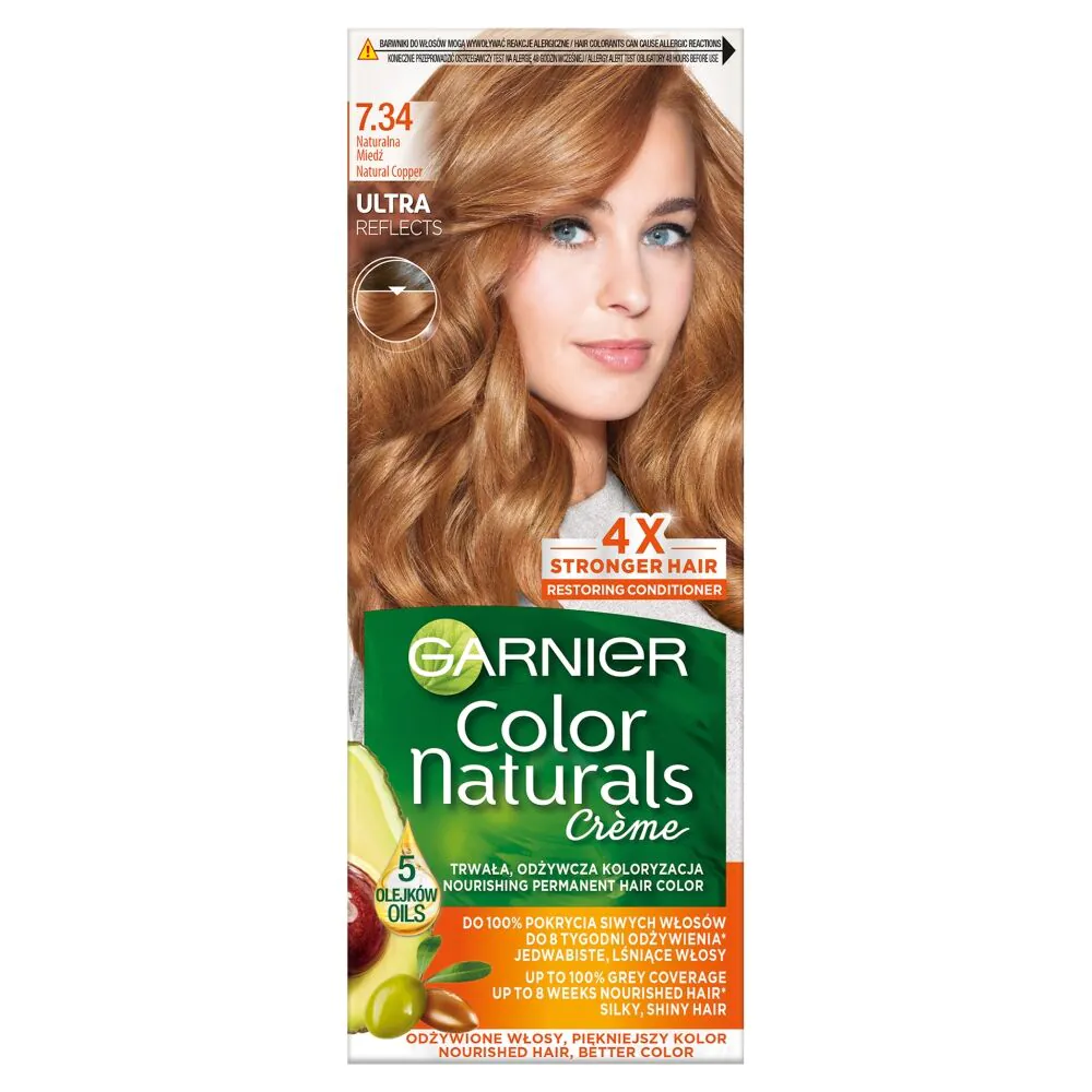 Фарба за косу Garnier Color Naturals, 7.34 Природни бакар