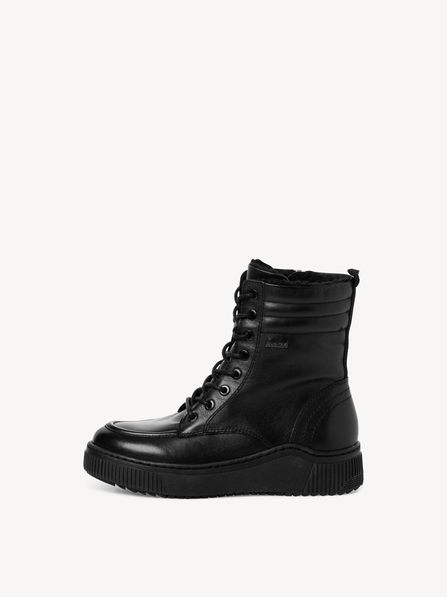 Bottine en cuir - noir