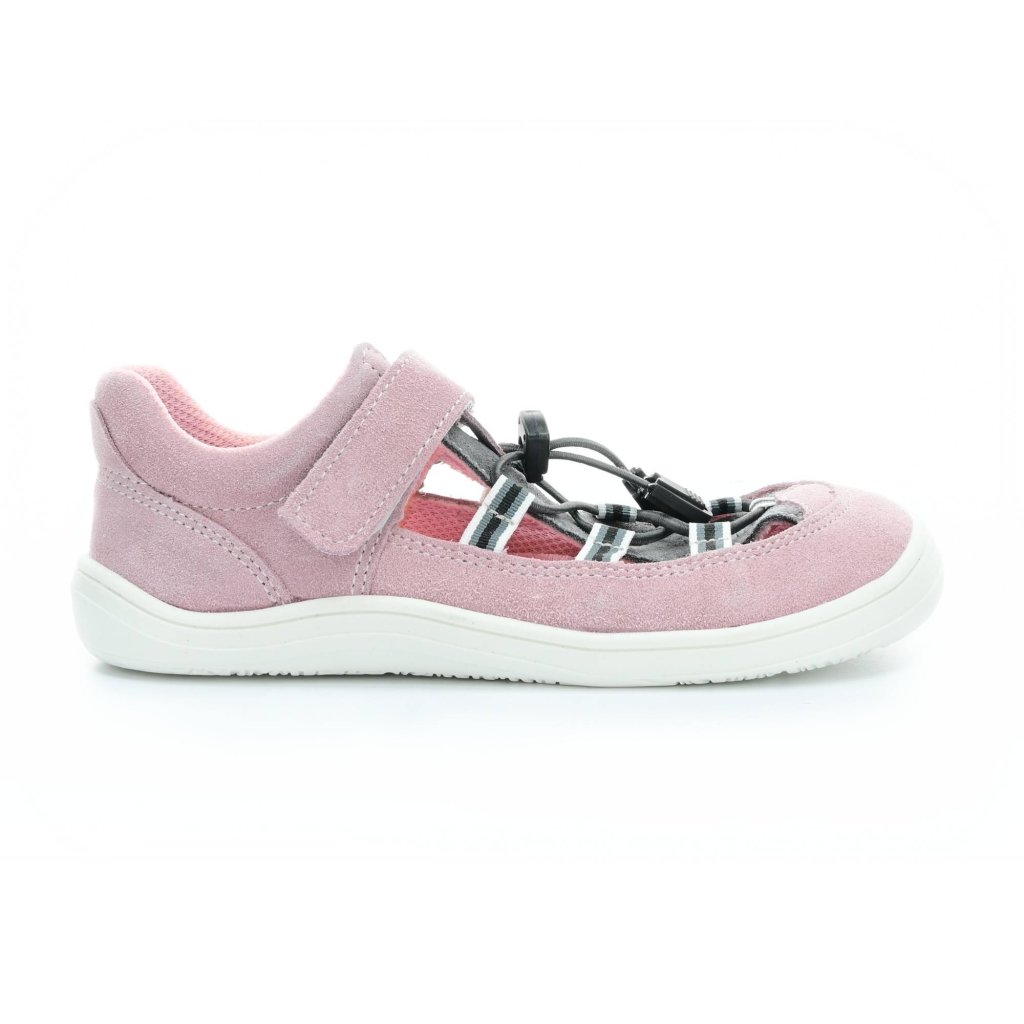 Baby Bare Febo Summer Grey / Pink Barfußsandalen