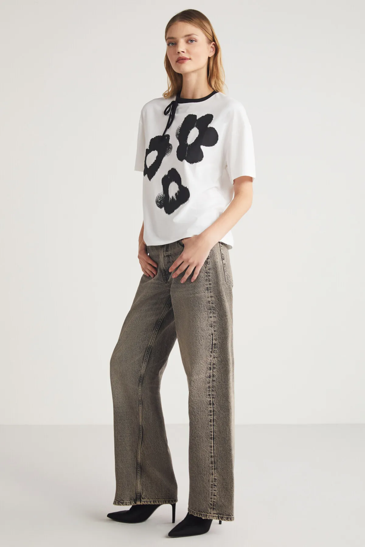 GRIMELANGE  T-Shirt - Weiß - Regular Fit