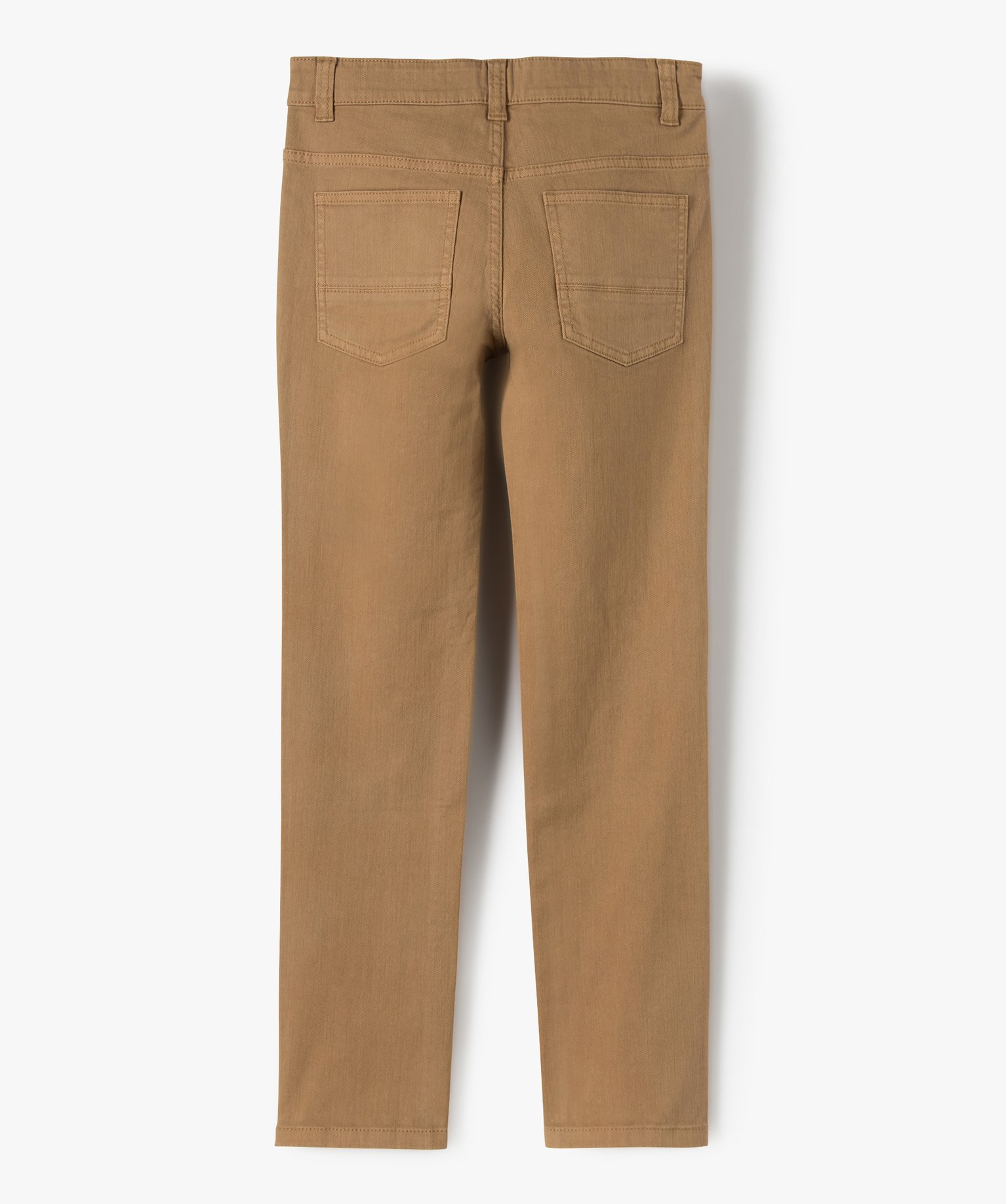 Pantalon Garçon style jean slim 5 poches beige | GEMO