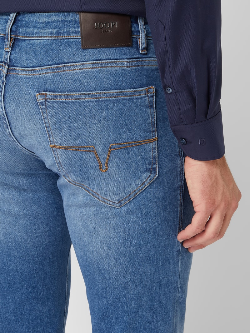 Modern Fit Jeans mit Stretch-Anteil Modell 'Mitch' in blau