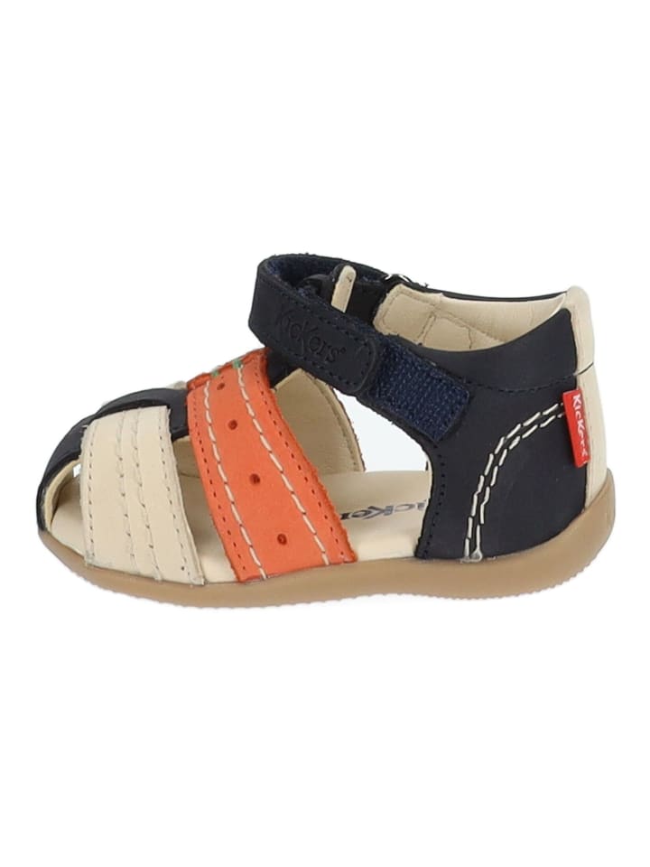 Kickers Halbschuhe in Blau/Beige günstig kaufen