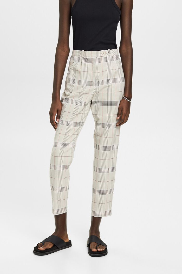Karohose in Cropped-Länge