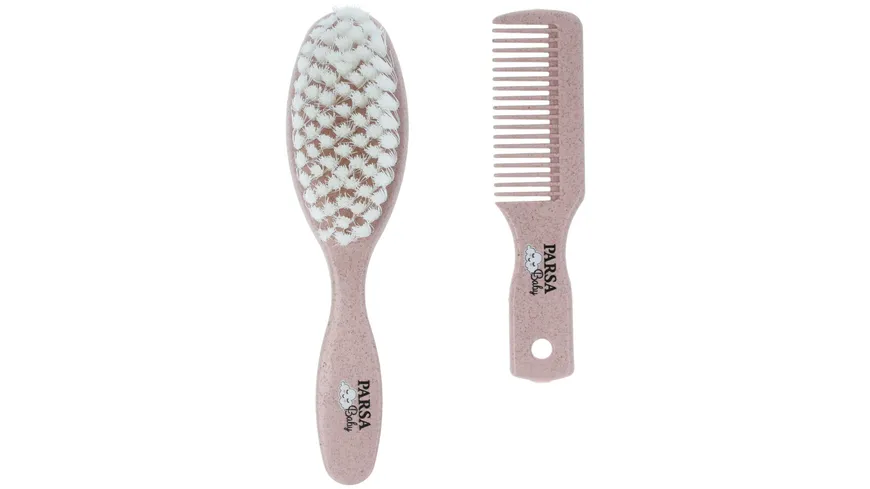 PARSA Beauty Baby Pflegeset Bürste und Kamm Rosa