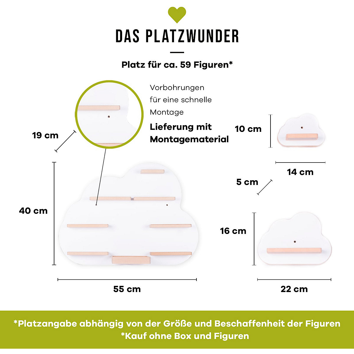 Kollektion Wolken, weiß