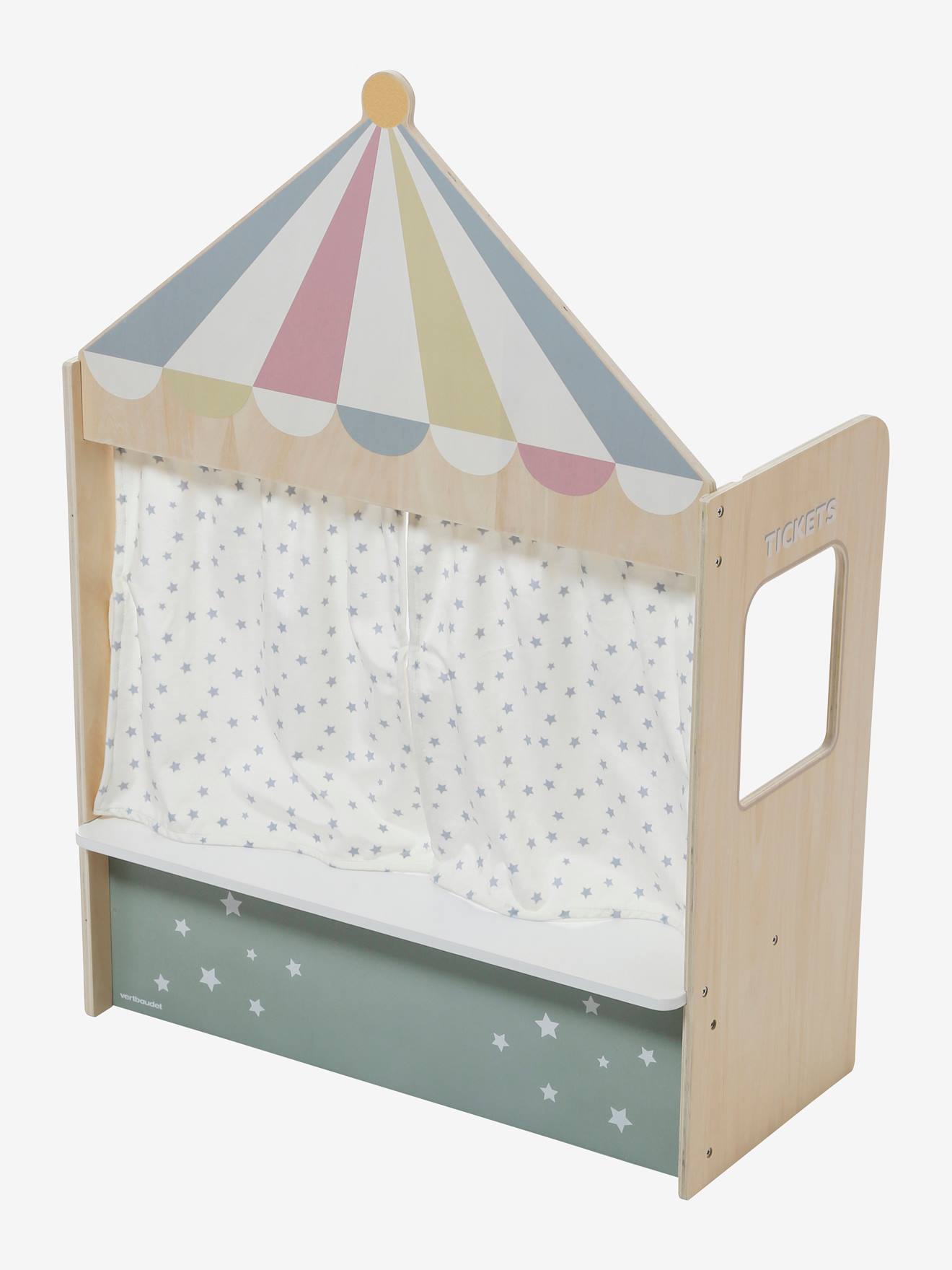 Théâtre à poser en bois FSC® gris