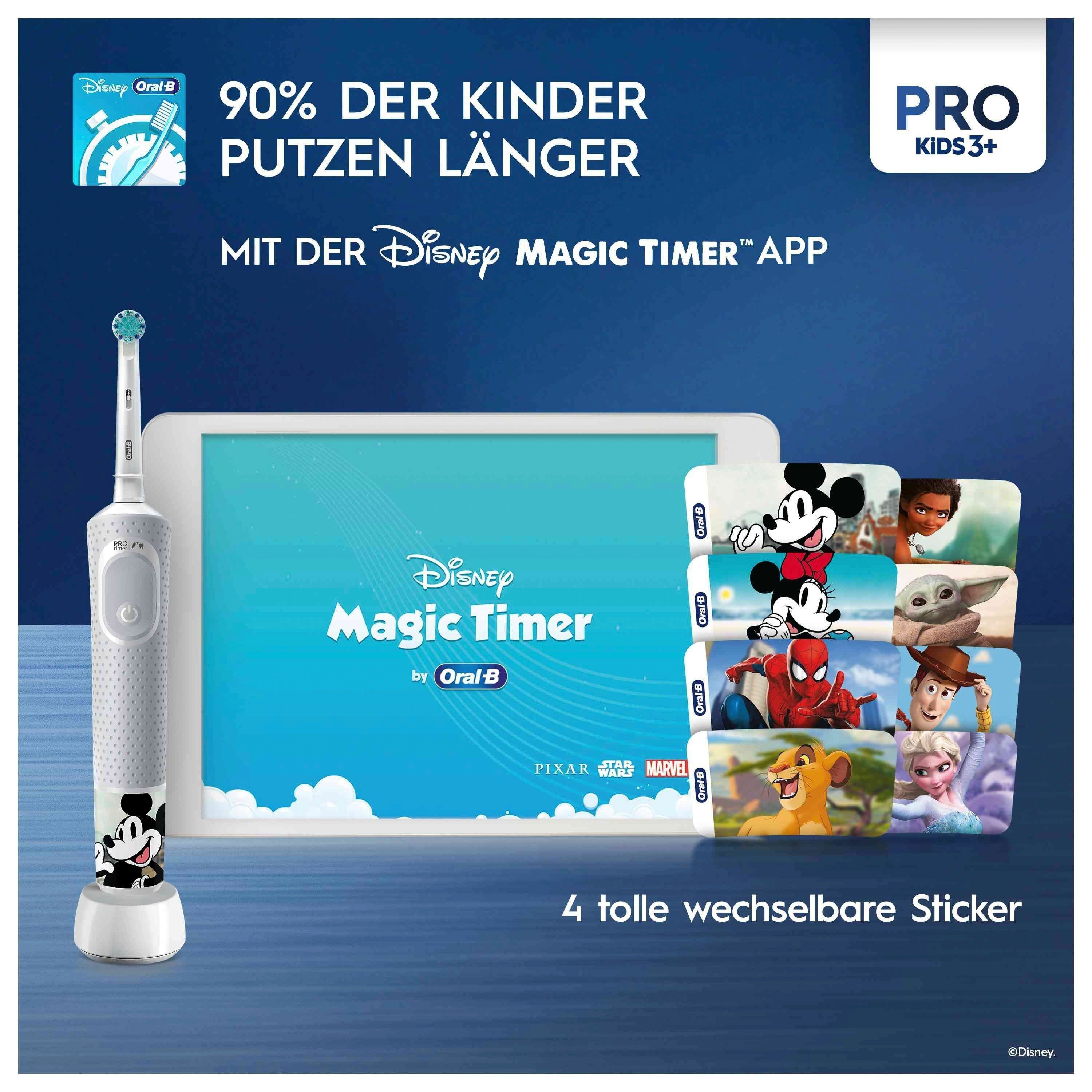 Oral-B Elektrische Zahnbürste Pro Kids  100, Aufsteckbürsten: 1 St., für Kinder ab 3 Jahren