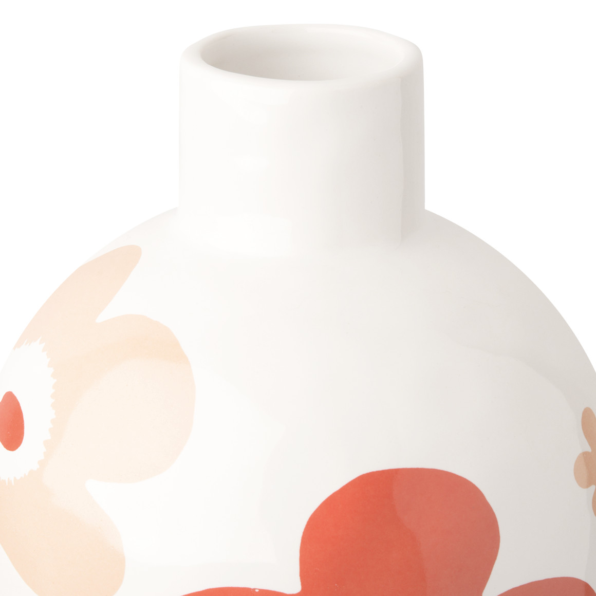 Vase mit buntem Blumen-Motiv