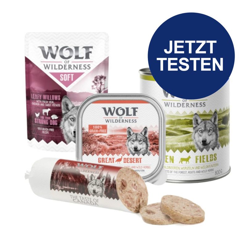 Probierpaket Wolf of Wilderness Nassfutter